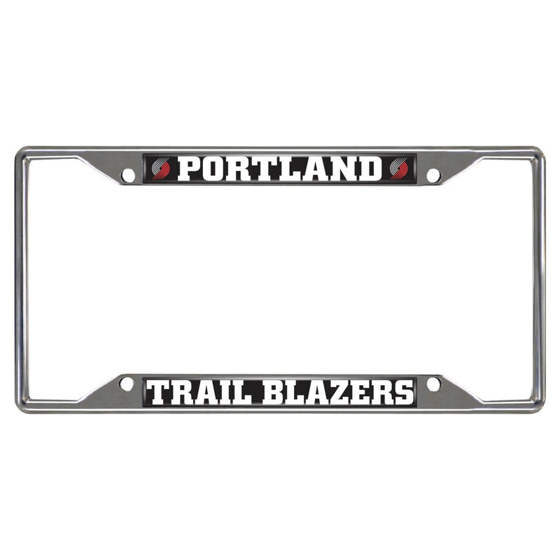 NBA Portland Trail Blazers Chrome Metal License Plate Frame