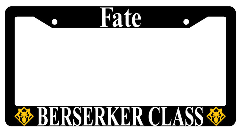 Fate Berserker Class Black Plastic License Plate Frame Auto  Mod-GRAPH9856236-1946