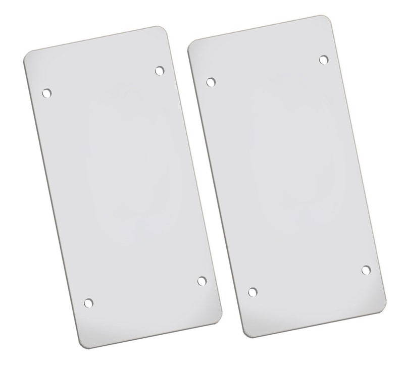 Flat Clear License Plate Cover - 2 Pack of Heavy-Duty Shields - UBREAKABLE