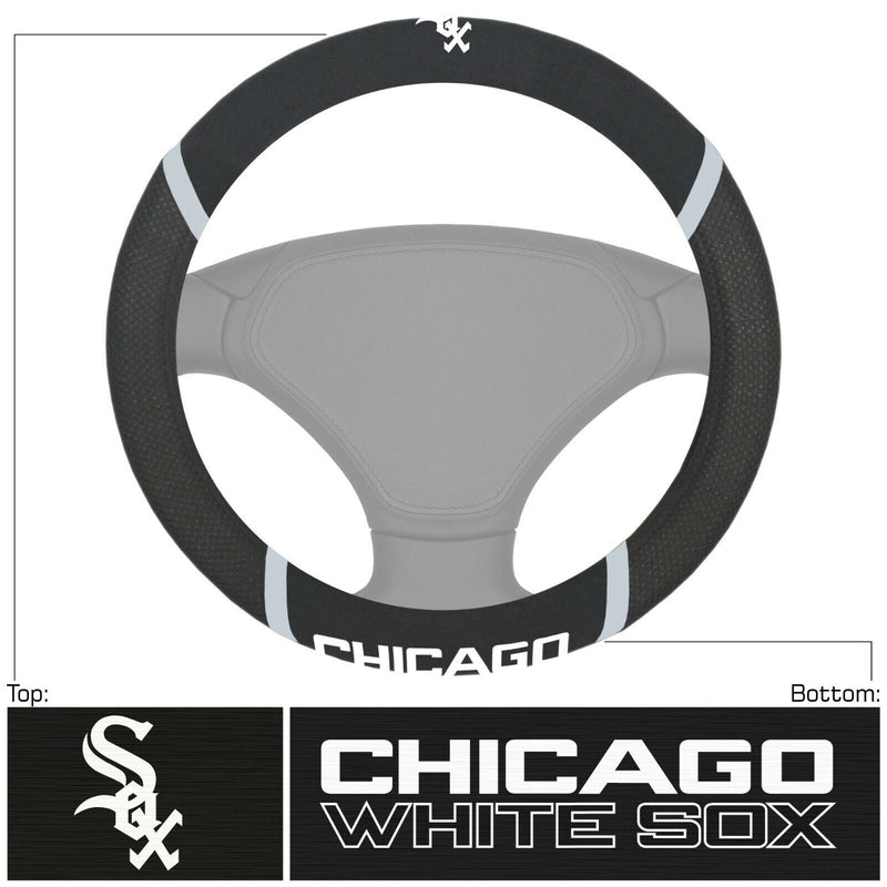 MLB Chicago White Sox Embroidered Steering Wheel Cover