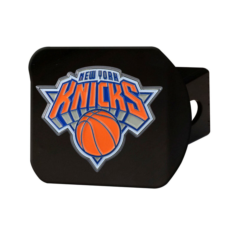 NBA New York Knicks 3D Color on Black Metal Hitch Cover