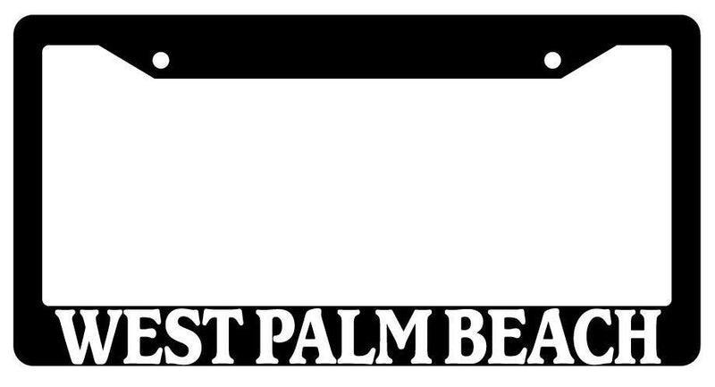 Black License Plate Frame New City State West Palm Beach Auto Accessory 1599  Mod-GRAPH9856236-1427