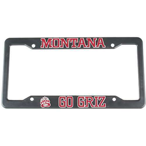 NCAA Montana Grizzlies Plastic License Plate Frame