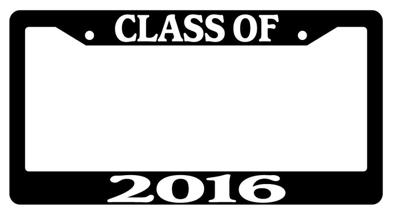 Black License Plate Frame CLASS-OF-2016 Auto Accessory -675  Mod-GRAPH9856236-592