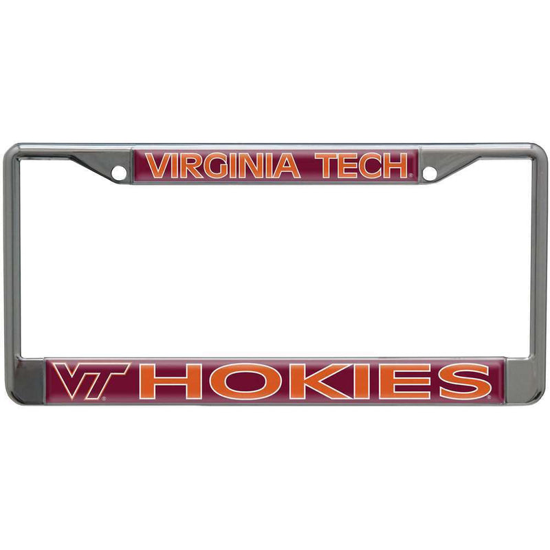 NCAA Virginia Tech Hokies Metal License Plate Frame w/Domed Acrylic