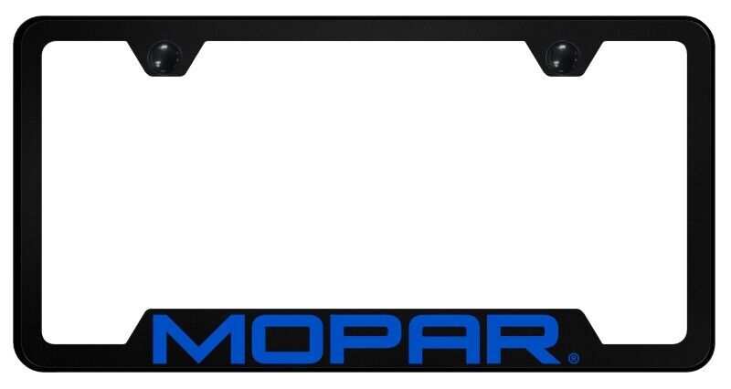Mopar Universal Black Unbreakable Polycarbonate License Plate Frame - Licensed