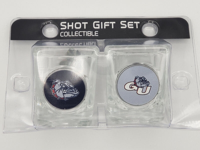 NCAA Gonzaga Bulldogs 2 Piece Square 2oz.Shot Glass Set