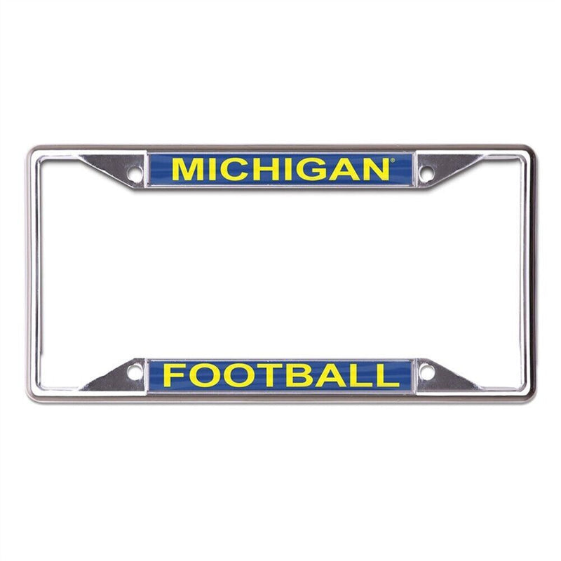 NCAA Michigan Wolverines Metal Inlaid Acrylic License Plate Frame - Football