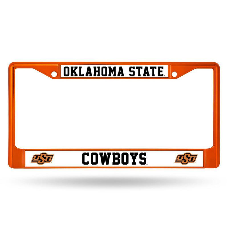 NCAA Oklahoma State Cowboys Team Color Chrome License Plate Frame