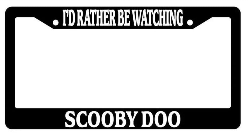 Black License Plate Frame I&