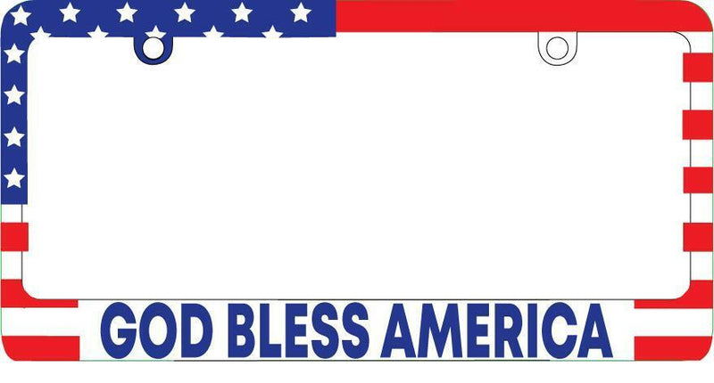 God Bless America 3D USA Flag Plastic License Plate Frame Patriotic  Mod-GRAPH9856236-3930
