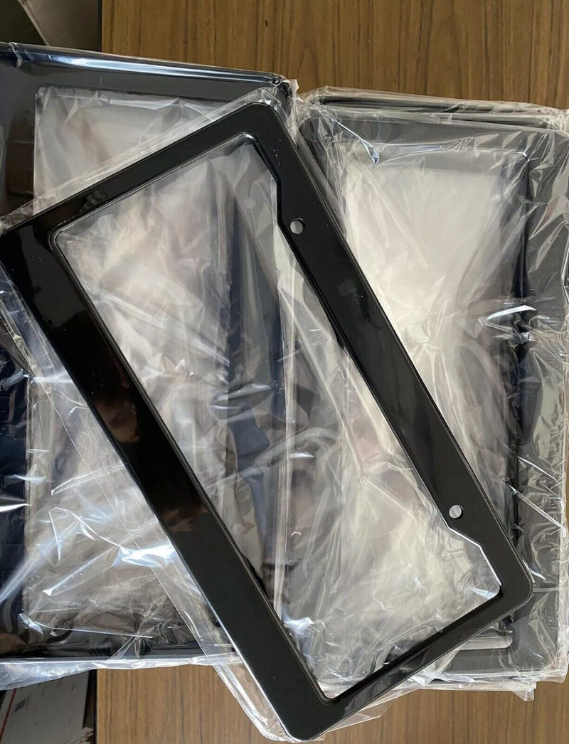 Blank Black License Plate Frame 10 Pack Auto Accessory Novelty