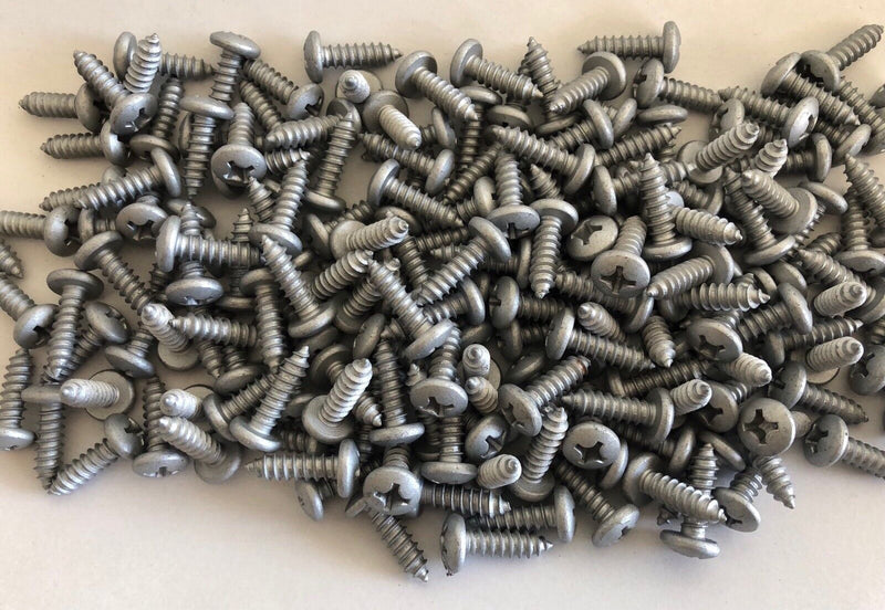 LICENSE PLATE SCREWS - PHILLIPS PAN HEAD SELF TAPPING (100 Pkg)