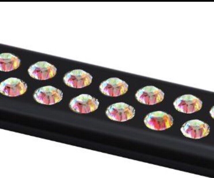Swarovski AB Crystal Bling license plate frame Inlay Black Frame+Screw Caps