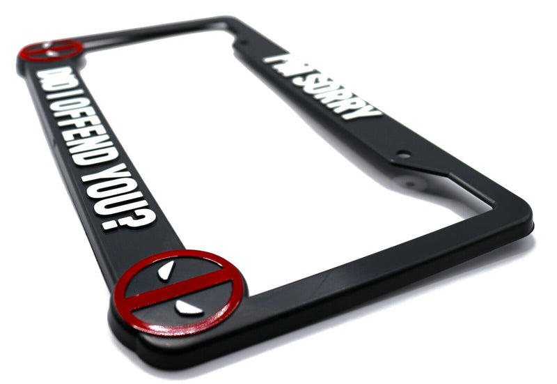 Deadpool "Did I Offend You?" License Plate Frame
