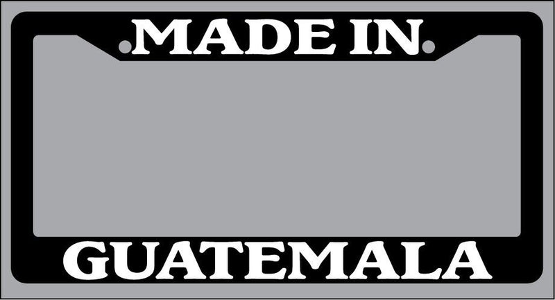 Black License Plate Frame Made In Guatemala Auto Accessory 1331  Mod-GRAPH9856236-2664