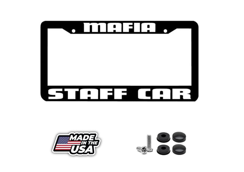 MAFIA STAFF CAR License Plate Frame