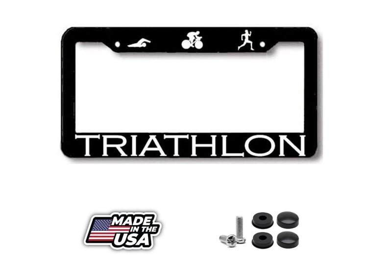 Triathlon License Plate Frame