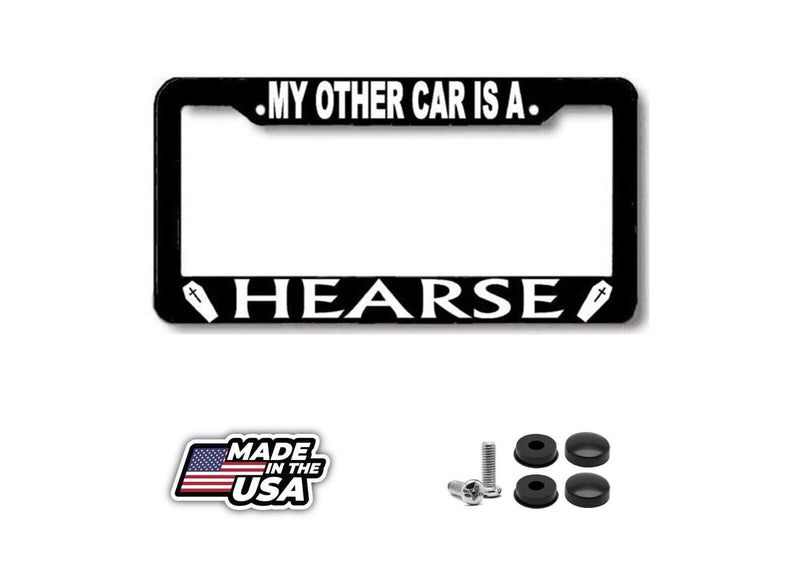 My other car is a HEARSE License Plate Frame