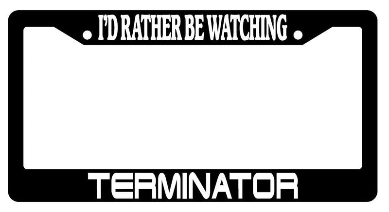 Black License Plate Frame I&