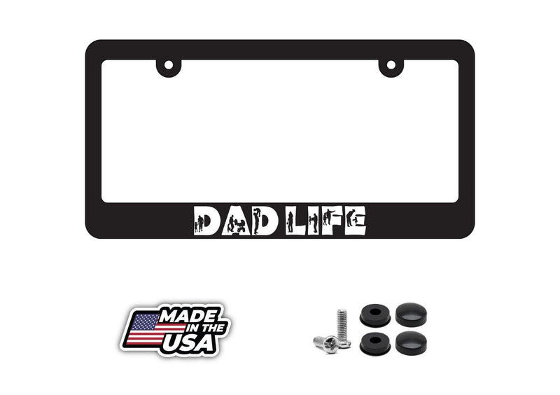 Dad Life Funny Joke Car Truck Auto License Plate Frame