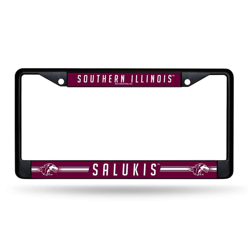 NCAA Southern Illinois Salukis Black License Plate Frame