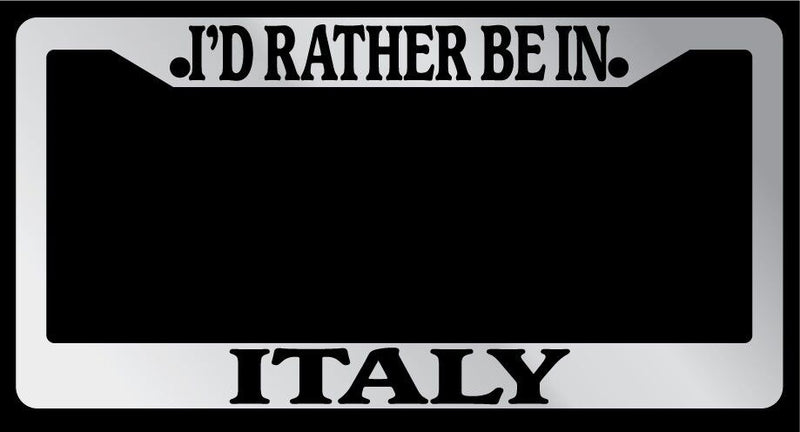Chrome METAL License Plate Frame I&