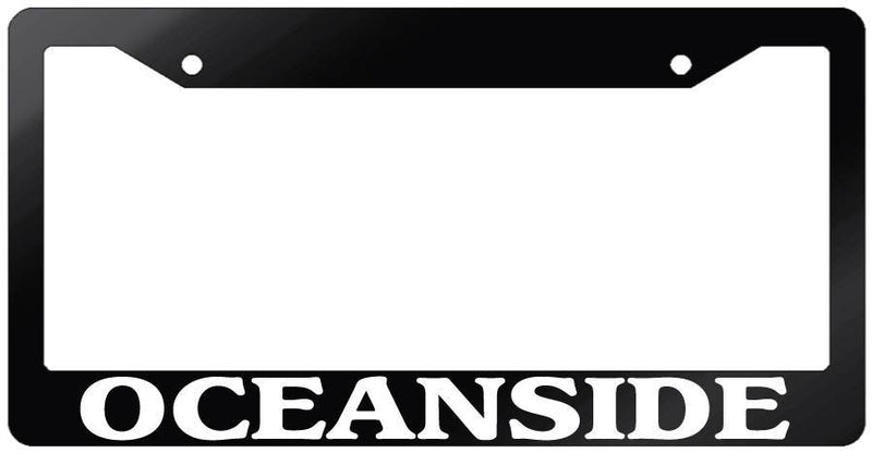 Glossy Black License Plate Frame OCEANSIDE Auto Accessory 2455  Mod-GRAPH9856236-6943