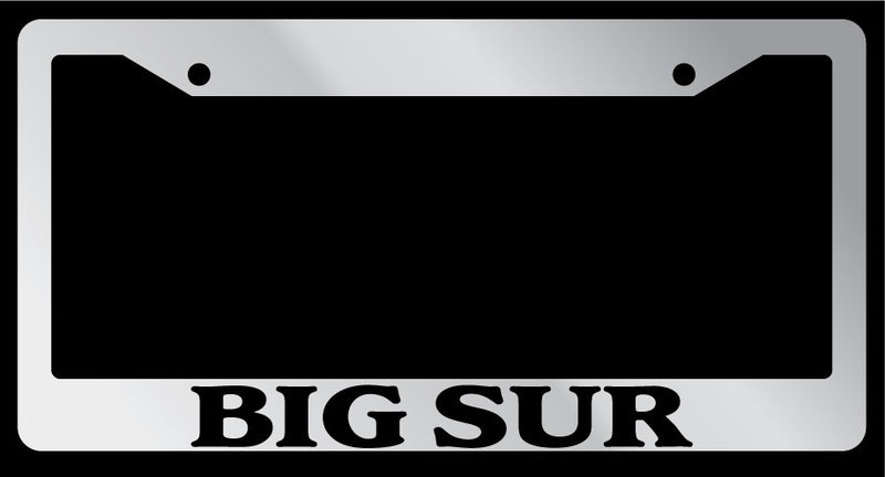Chrome License Plate Frame "Big Sur" Auto Accessory 1132  Mod-GRAPH9856236-4221