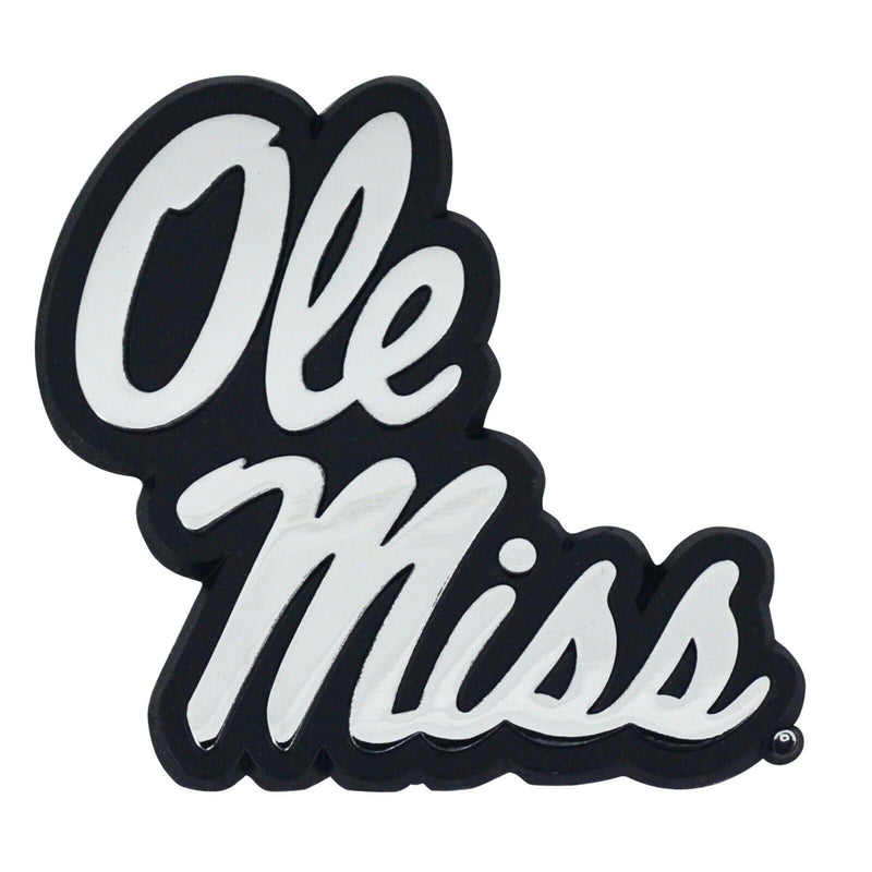 NCAA Ole Miss Rebels Diecast 3D Chrome Emblem Car Truck RV