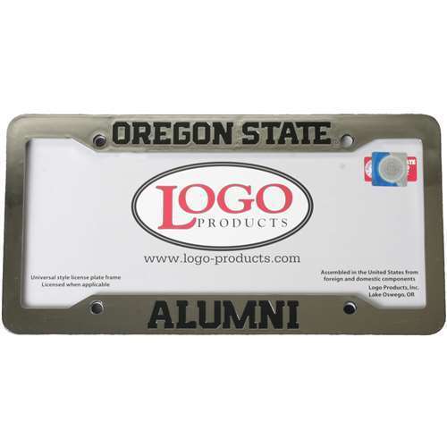 NCAA Oregon State Beavers Alumni Chrome Plastic License Plate Frame