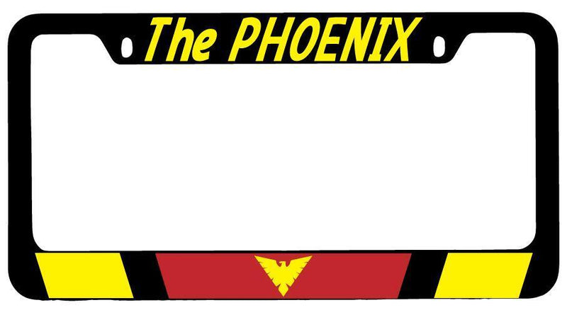 The Phoenix Black METAL License Plate Frame Auto For Marvel  Mod-GRAPH9856236-7874