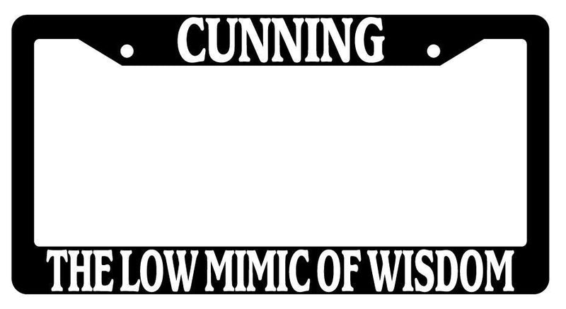 Black License Plate Frame Auto Accessory Cunning  Mod-GRAPH9856236-51