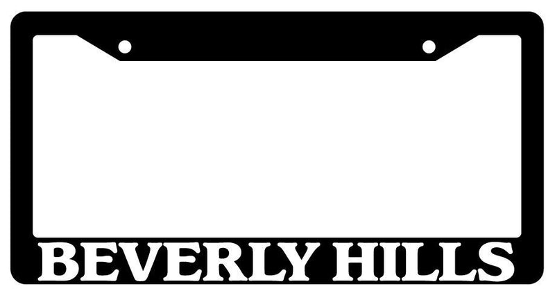 Black License Plate Frame For Beverly Hills City State Auto Accessory 1126  Mod-GRAPH9856236-1792