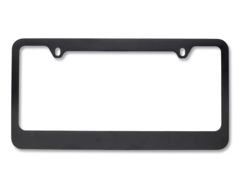 New Classic Blank Plain Black Metal Car Truck Universal Fit License Plate Frame