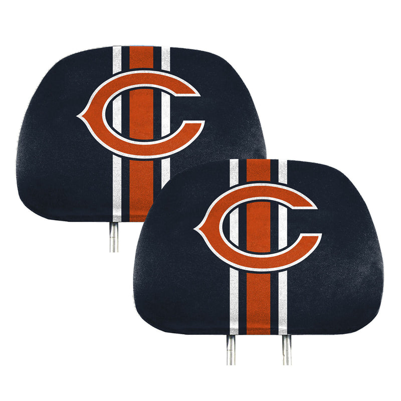 NFL Chicago Bears New 2-Piece Printed Headrest Covers