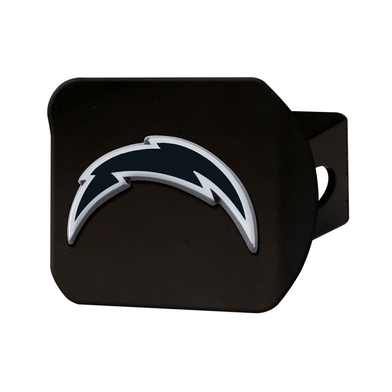 NFL Los Angeles Chargers 3D Chrome on Black Hitch Cover