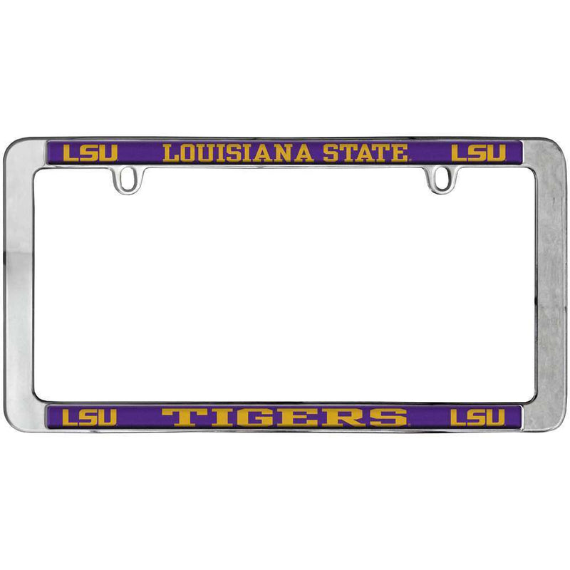 NCAA LSU Tigers Thin Metal License Plate Frame