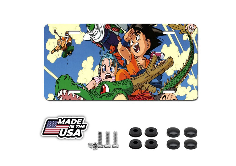 Dragon Ball Goku HOT Anime Popular License Plate Auto Truck Car Tag Gift