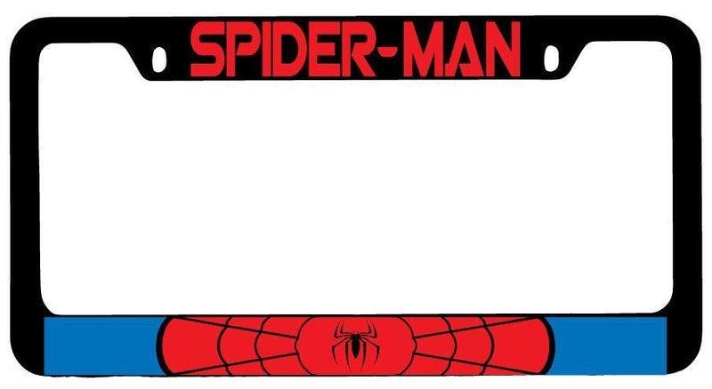 Spider Man Black METAL License Plate Frame Auto For Marvel  Mod-GRAPH9856236-8222