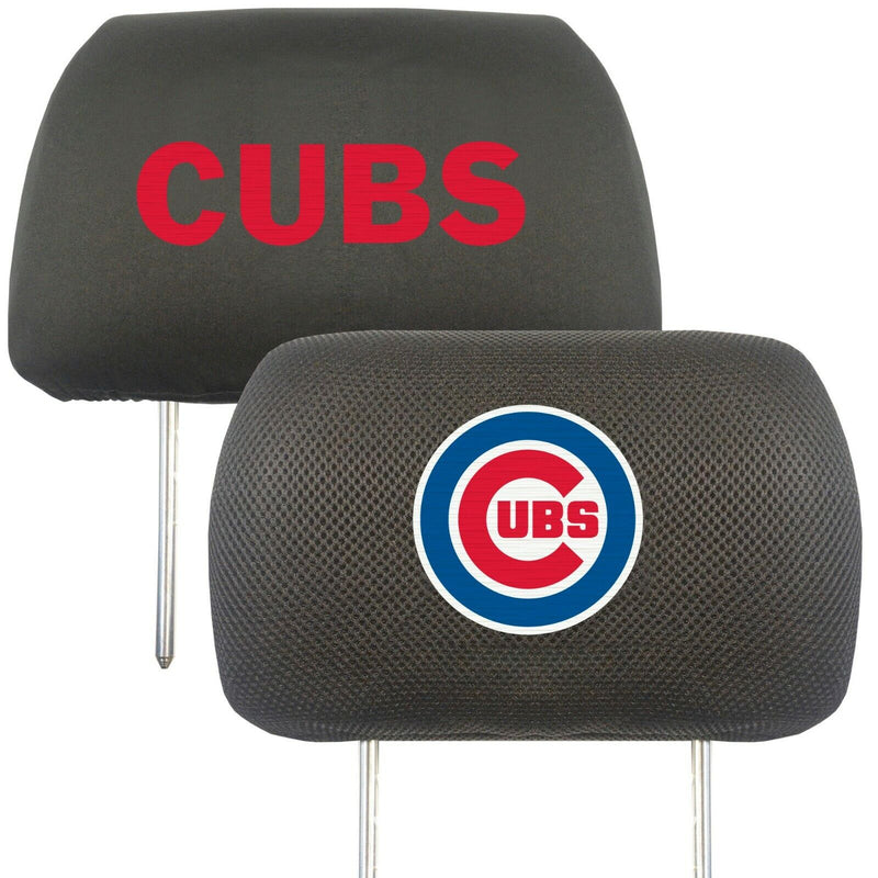 MLB Chicago Cubs 2-Piece Embroidered Headrest Covers