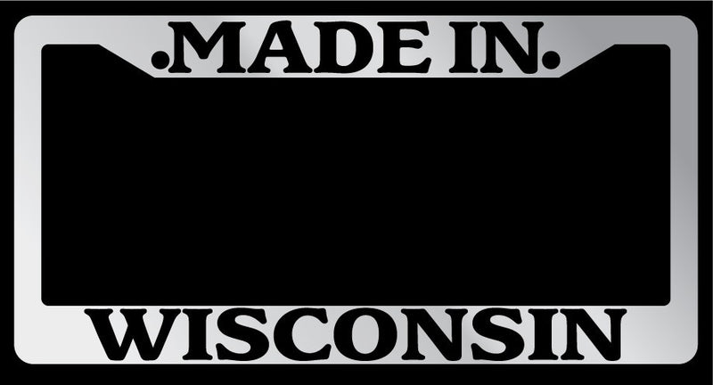 Chrome METAL License Plate Frame Made In Wisconsin Auto Accessory  Mod-GRAPH9856236-10034