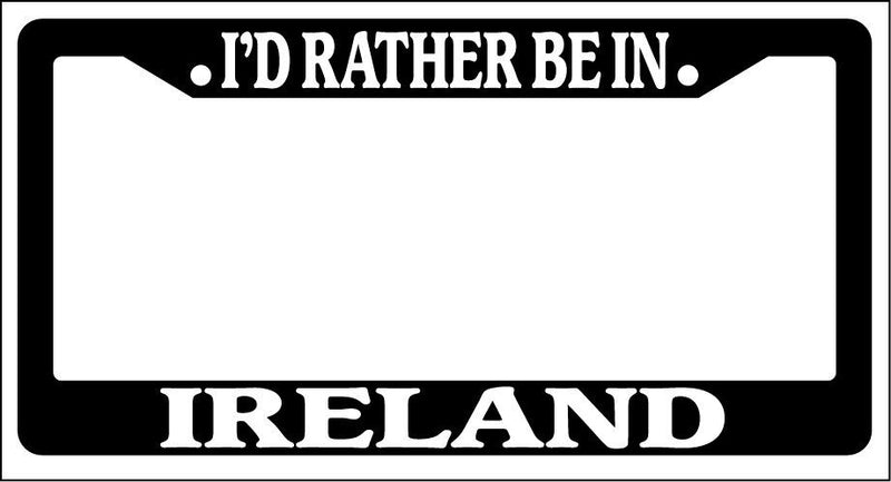 Black License Plate Frame I&