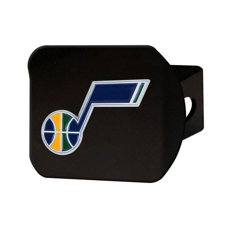 NBA Utah Jazz 3D Color on Black Metal Hitch Cover