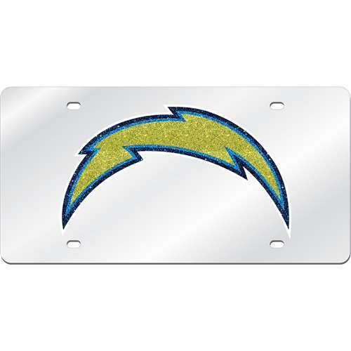 NFL San Diego Chargers Logo Mirrored License Plate