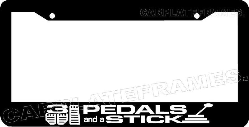 3 PEDALS STICK jdm built tuned initial d License Plate Frame
