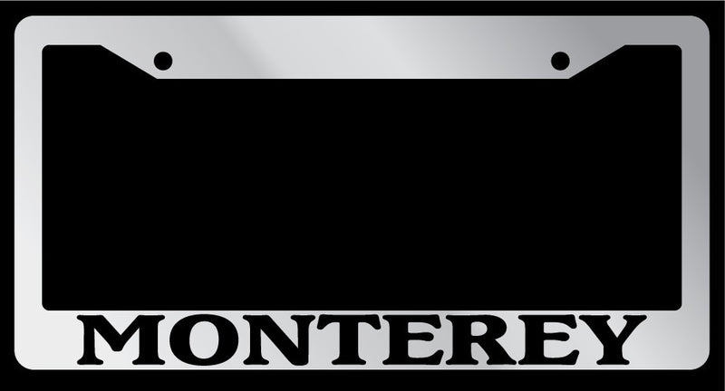 Chrome METAL License Plate Frame MONTEREY Auto Accessory 1014  Mod-GRAPH9856236-7827