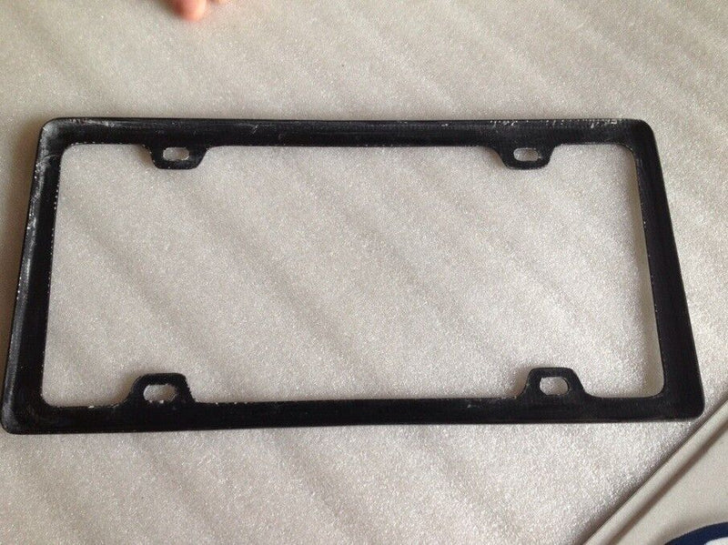 100% Real Red Carbon Fiber License Plate Frame Silm 4 Holes With Screw Caps