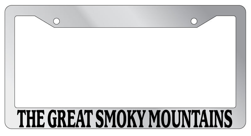 Chrome License Plate Frame The Great Smoky Mountains Auto Accessory 1323  Mod-GRAPH9856236-4504