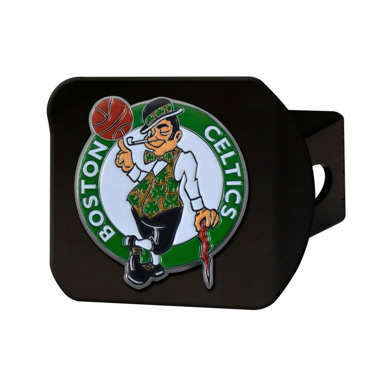 NBA Boston Celtics 3D Color on Black Metal Hitch Cover